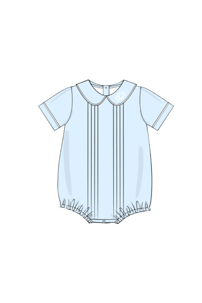 The Smocked Flamingo Apparel & Accessories Pre-Order Blue Heirloom Bubble