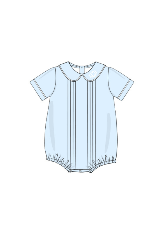 The Smocked Flamingo Apparel & Accessories Pre-Order Blue Heirloom Bubble