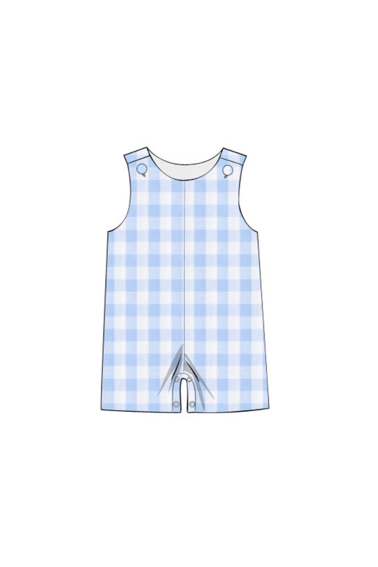 The Smocked Flamingo Apparel & Accessories Pre-Order Classic Blue Gingham Jon Jon