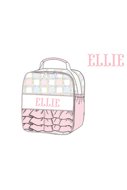 The Smocked Flamingo Apparel & Accessories Pre-Order Custom Name Sweet Pink Bow Luggage
