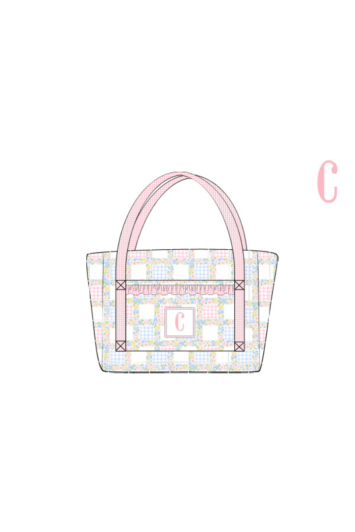 The Smocked Flamingo Apparel & Accessories Pre-Order Custom Name Sweet Pink Bow Luggage