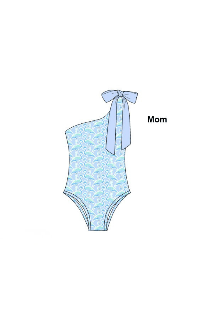 The Smocked Flamingo Apparel & Accessories Pre-Order Flamingo Paradise Mom Swimsuit