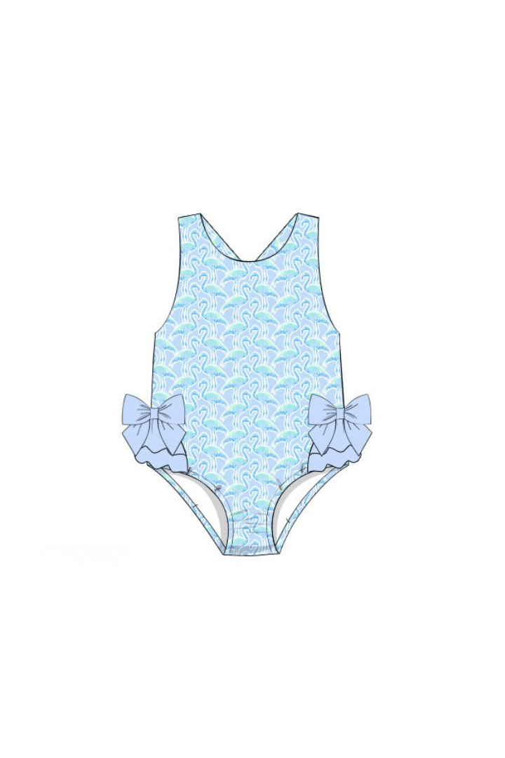 The Smocked Flamingo Apparel & Accessories Pre-Order Flamingo Paradise Swimsuit