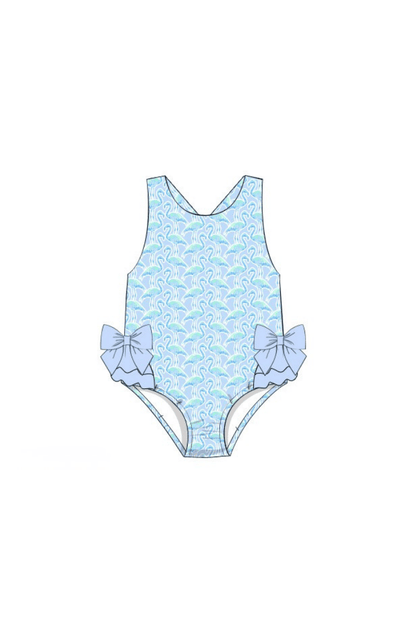 The Smocked Flamingo Apparel & Accessories Pre-Order Flamingo Paradise Swimsuit