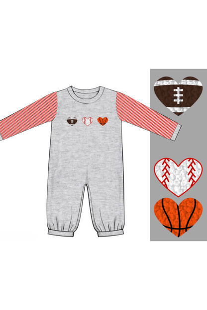 The Smocked Flamingo Apparel & Accessories Pre-Order French Knot Sweet Sports Romper