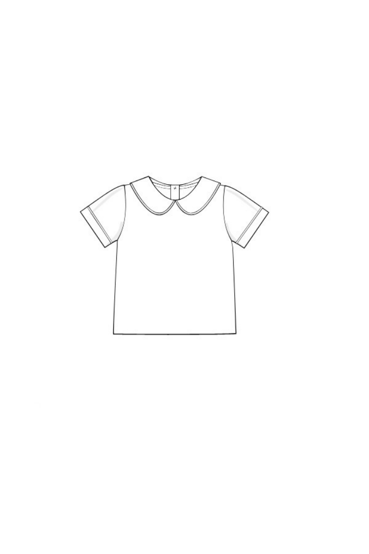 The Smocked Flamingo Apparel & Accessories Pre-Order Peter Pan Collar Knit Shirt