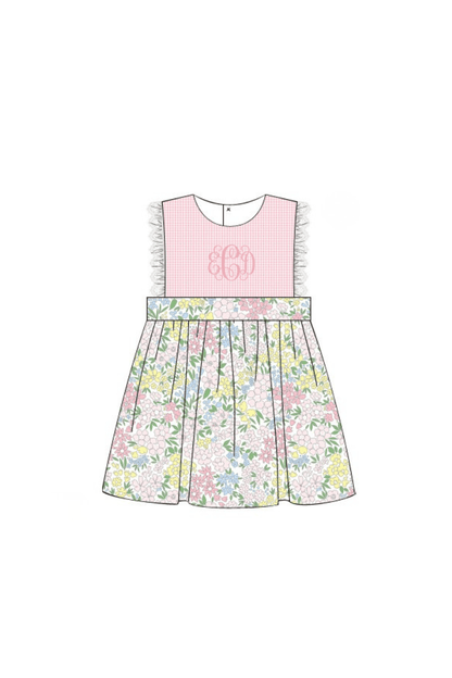 The Smocked Flamingo Apparel & Accessories Pre-Order Pink Floral/Gingahm
