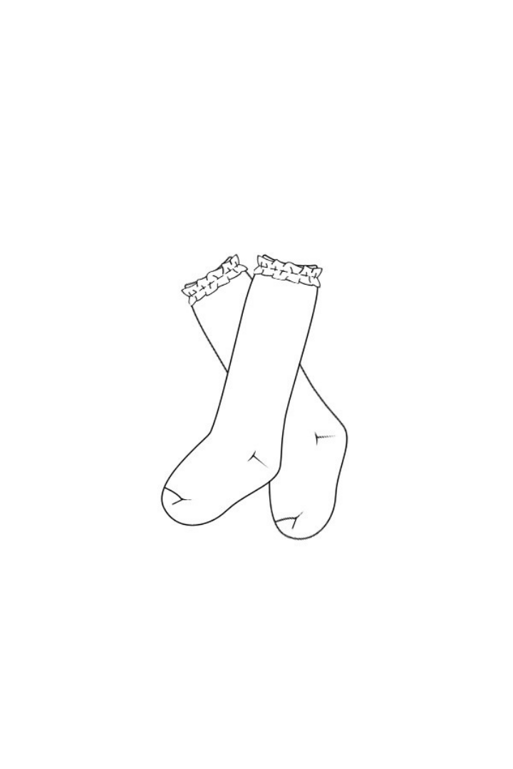 The Smocked Flamingo Apparel & Accessories Pre-Order Ruffled Socks