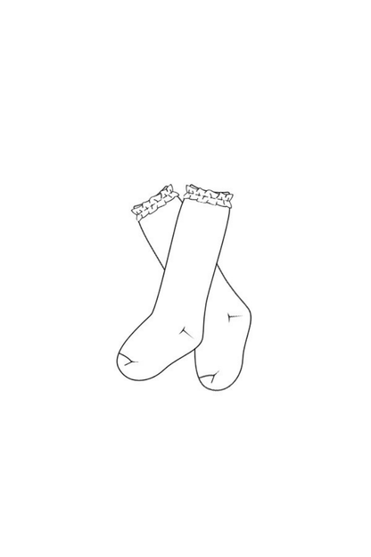 The Smocked Flamingo Apparel & Accessories Pre-Order Ruffled Socks