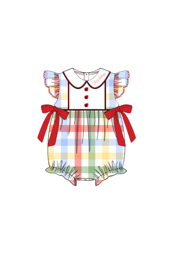 The Smocked Flamingo Apparel & Accessories Pre-Order School Day Plaid Bubble