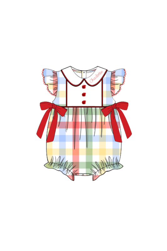 The Smocked Flamingo Apparel & Accessories Pre-Order School Day Plaid Bubble