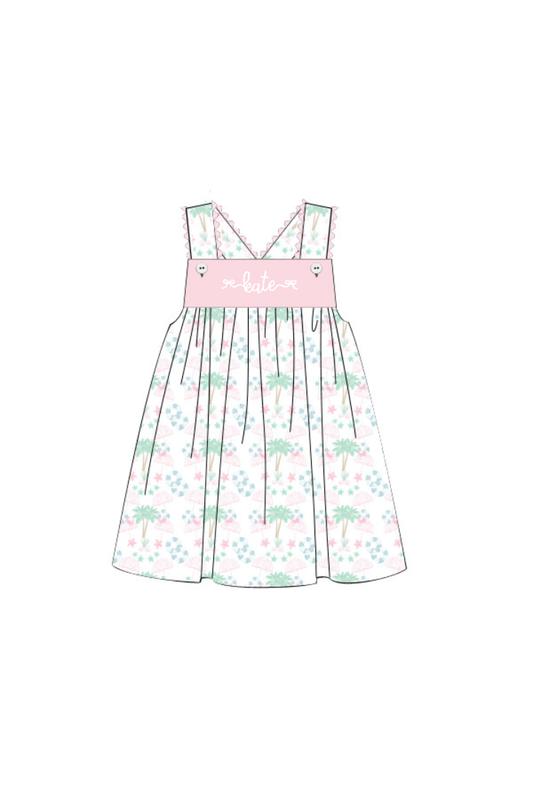 The Smocked Flamingo Apparel & Accessories Pre-Order Seaside Sweetheart Dress