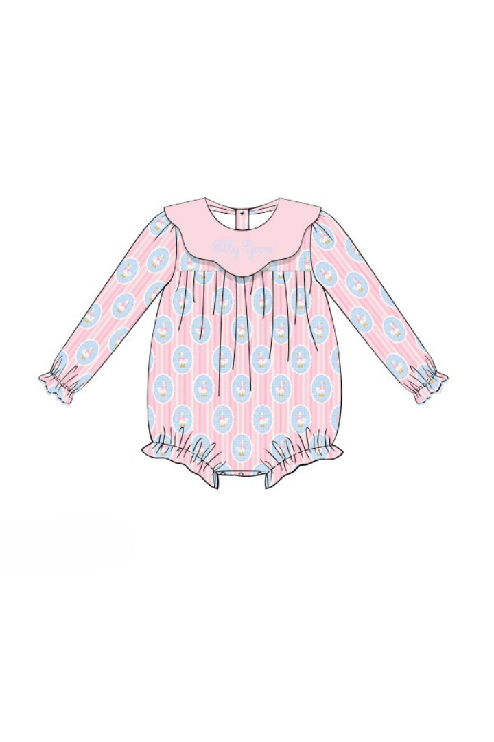 The Smocked Flamingo Apparel & Accessories Pre-Order Silly Goose Pink and Blue Bubble