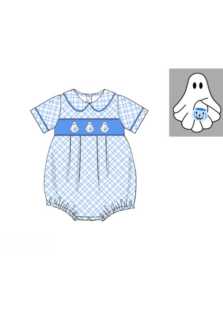 The Smocked Flamingo Apparel & Accessories Pre-Order Smocked Blue Ghost Bubble
