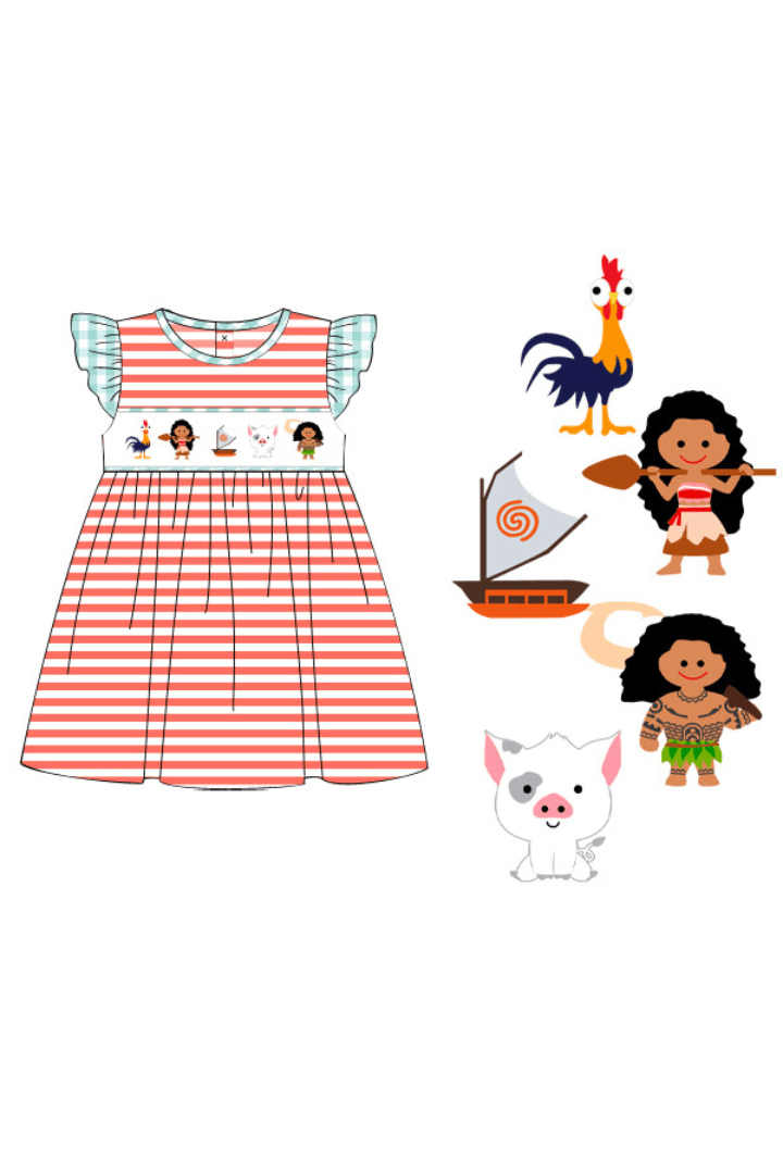 The Smocked Flamingo Apparel & Accessories Pre-Order Smocked How Far I'll Go Knit Dress