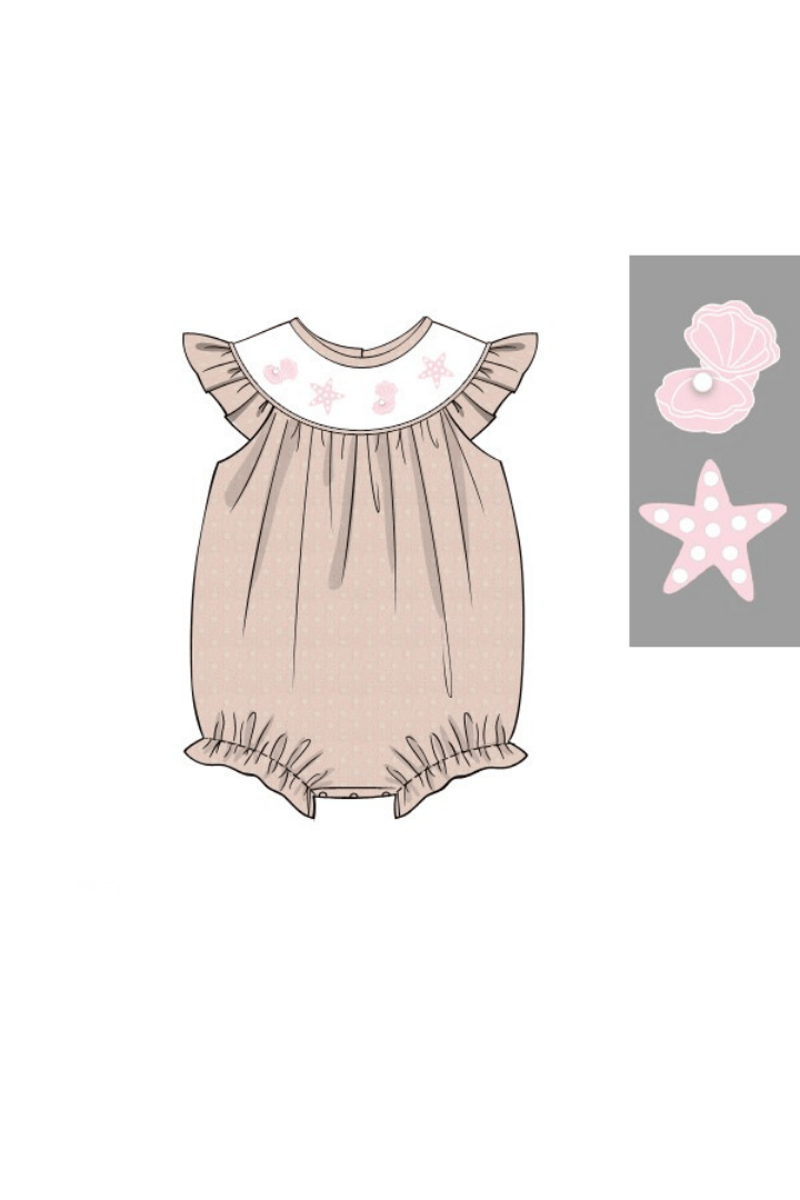 The Smocked Flamingo Apparel & Accessories Pre-Order Smocked Pearls of the Sea Bubble