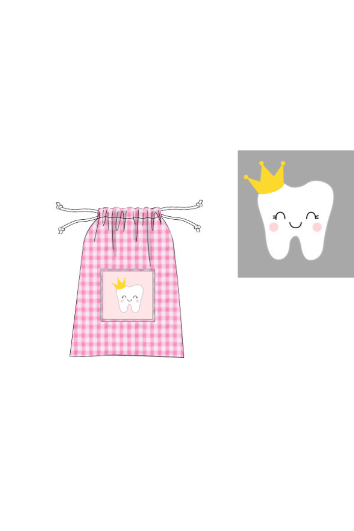 The Smocked Flamingo Apparel & Accessories Pre-Order Smocked Pink Gingham Tooth Fairy Pouch