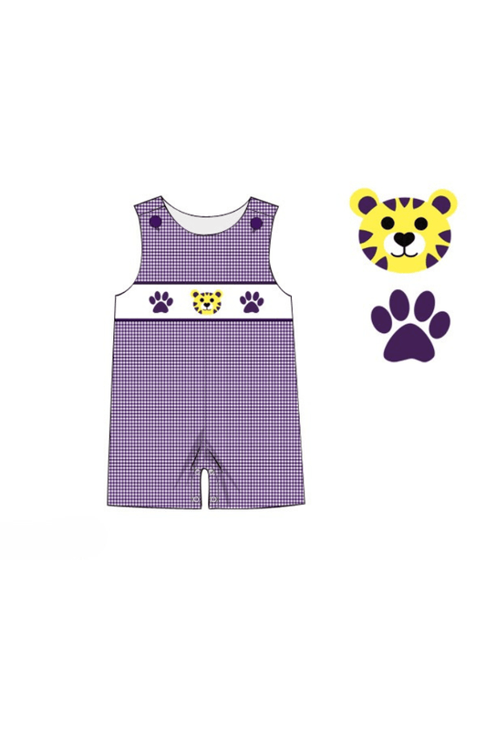 The Smocked Flamingo Apparel & Accessories Pre-Order Smocked Purple Tiger Jon Jon
