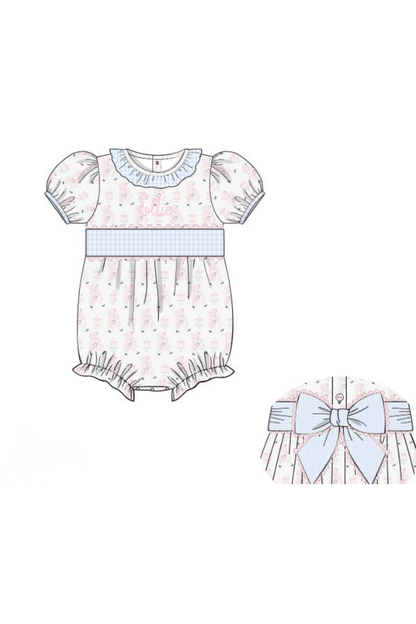 The Smocked Flamingo Apparel & Accessories Pre-Order Sweet Birthday Girl Gingham Bubble