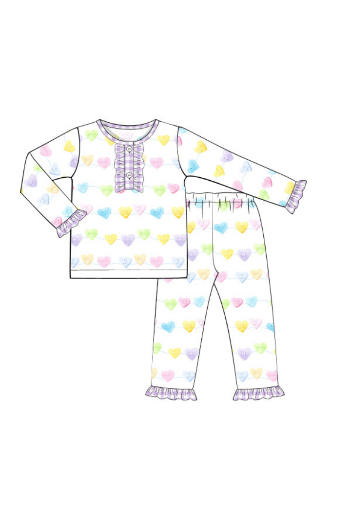 Conversation best sale heart pajamas