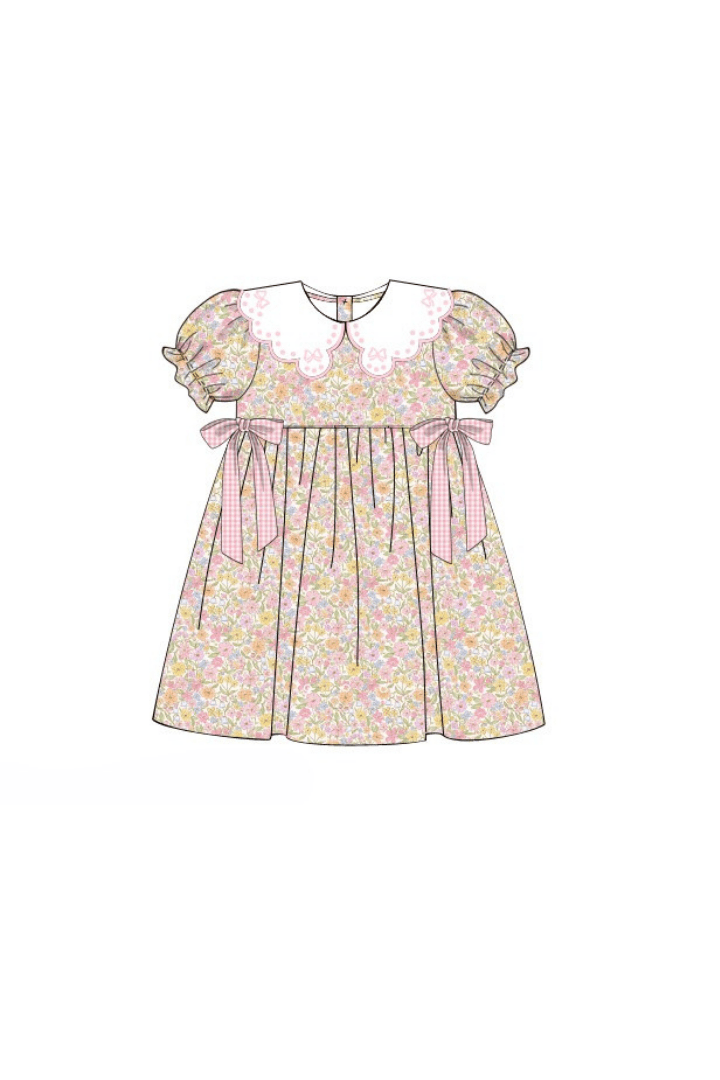 The Smocked Flamingo Apparel & Accessories Pre-Order Sweet Fall Bow Bubble Dress