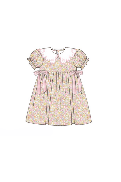 The Smocked Flamingo Apparel & Accessories Pre-Order Sweet Fall Bow Bubble Dress