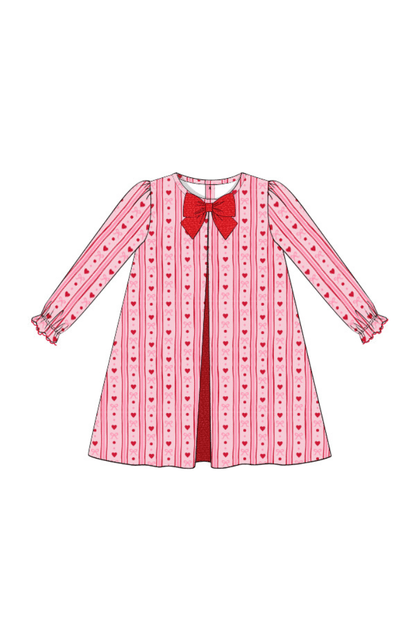 The Smocked Flamingo Apparel & Accessories Pre-Order Sweetheart Bow Dress
