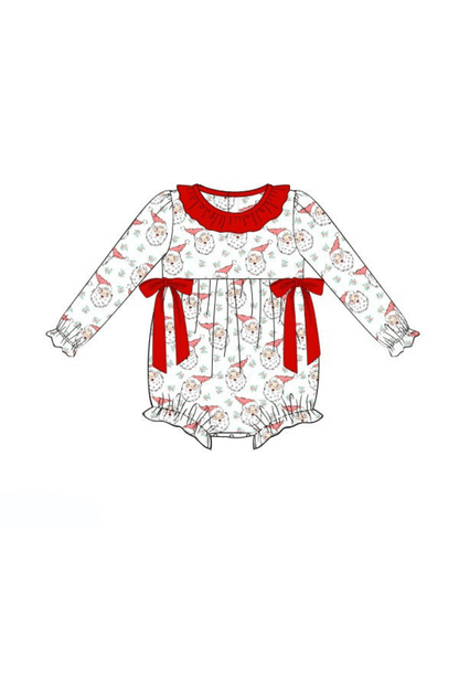 The Smocked Flamingo Apparel & Accessories Pre-Order Vintage Santa Bow Bubble
