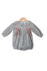Shop Teeta Girls Smocked Annie Bubble - Patriotic Flags & Bows Print