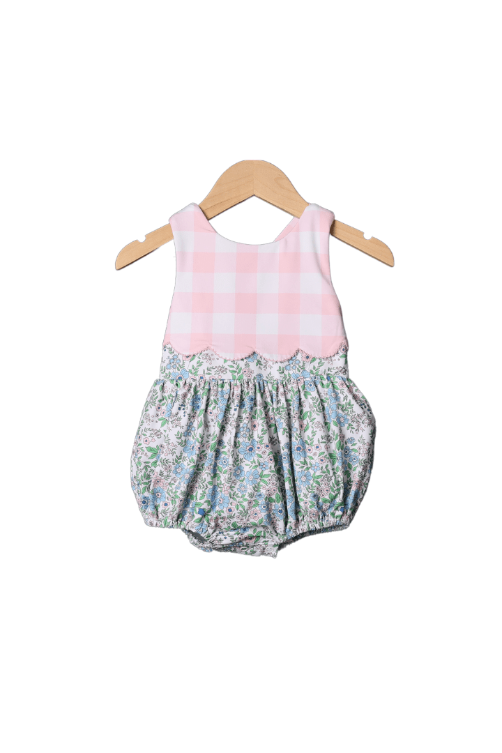 Smocked Sweet Goose Pink Bow Toile Bubble main image 0