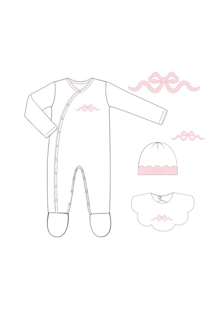 The Smocked Flamingo Apparel & Accessories Pretty in Pink Layette Set