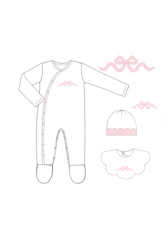 The Smocked Flamingo Apparel & Accessories Pretty in Pink Layette Set