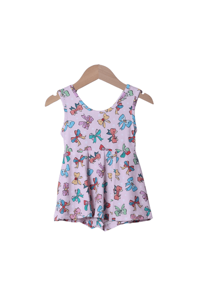 The Smocked Flamingo Apparel & Accessories Princess Bow Swing Skort Dress