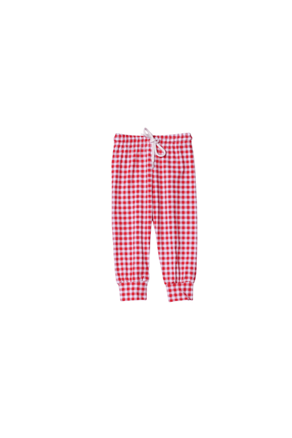 The Smocked Flamingo Apparel & Accessories Red Gingham Mouse Pant Set