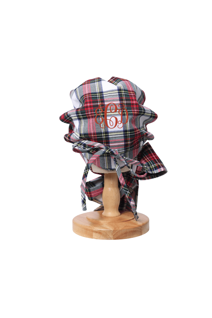 The Smocked Flamingo Apparel & Accessories Red Tartan Plaid Bonnet