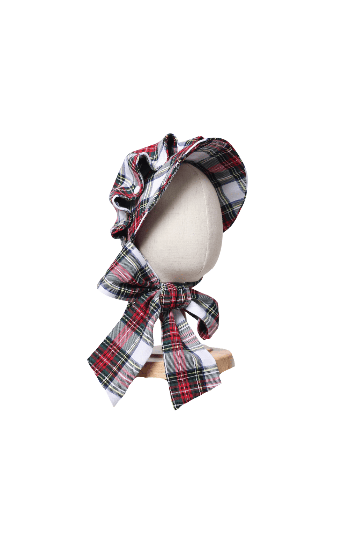 The Smocked Flamingo Apparel & Accessories Red Tartan Plaid Bonnet