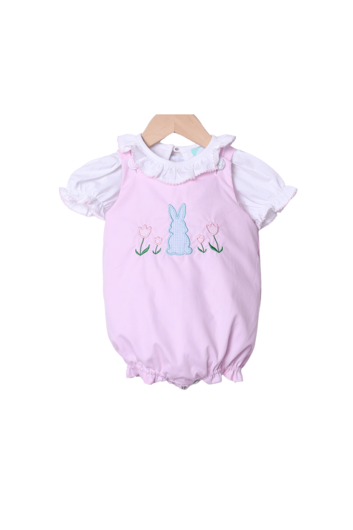 The Smocked Flamingo Apparel & Accessories Reversible Floral Spring Bubble