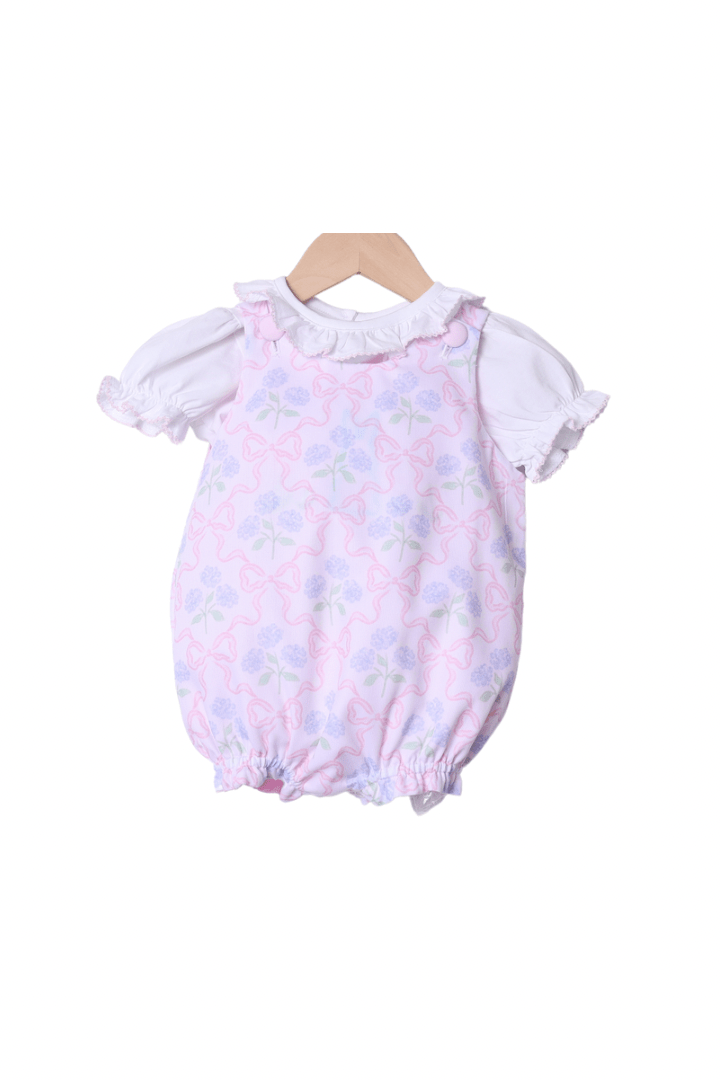 The Smocked Flamingo Apparel & Accessories Reversible Floral Spring Bubble