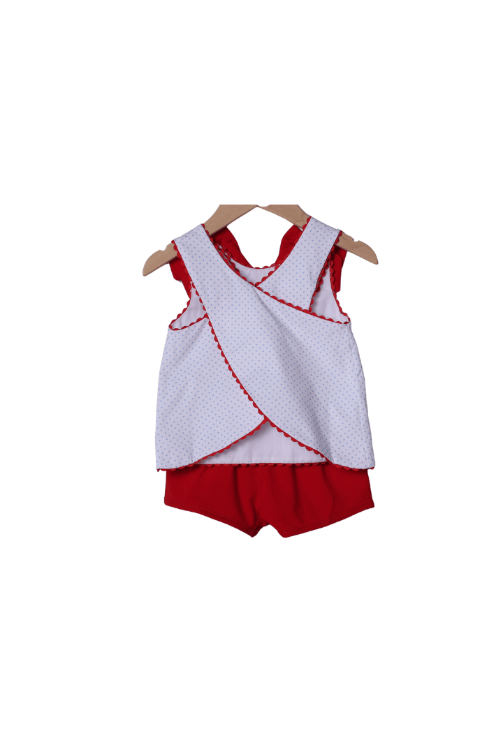 The Smocked Flamingo Apparel & Accessories Sail Away Mouse Sun Short Set