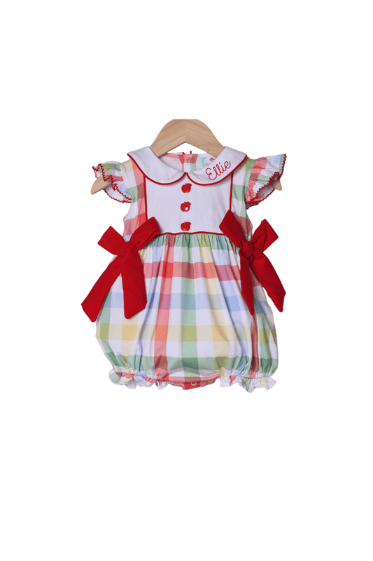 The Smocked Flamingo Apparel & Accessories School Day Plaid Bubble