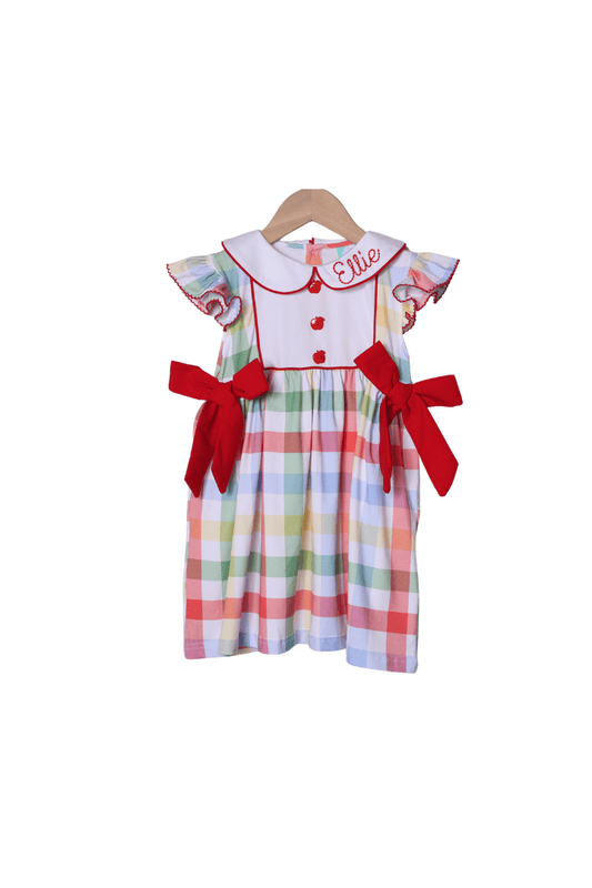 The Smocked Flamingo Apparel & Accessories School Day Plaid Dress