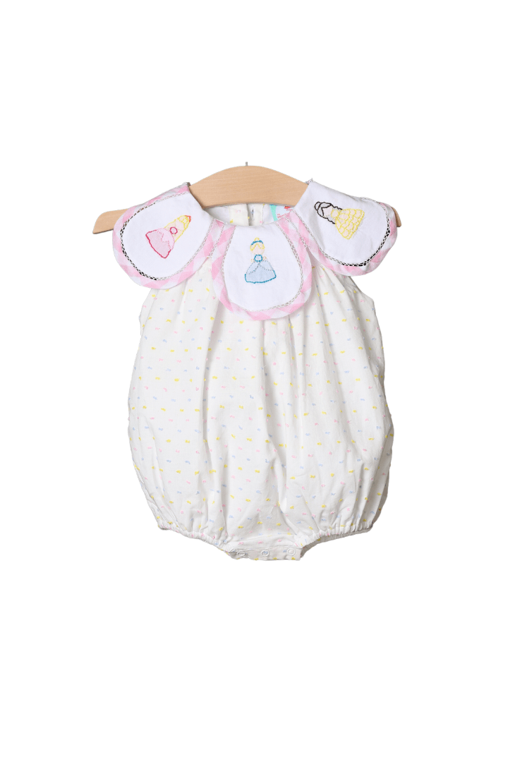 The Smocked Flamingo Apparel & Accessories Shadow Embroidered Princess Tulip Bubble