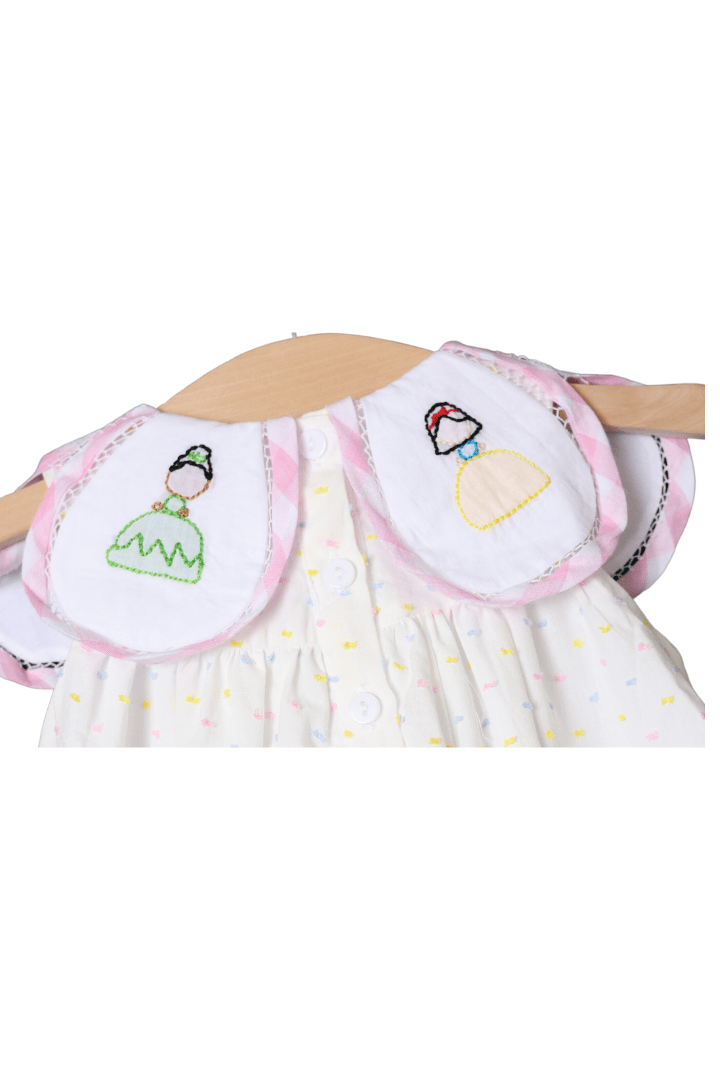 The Smocked Flamingo Apparel & Accessories Shadow Embroidered Princess Tulip Bubble