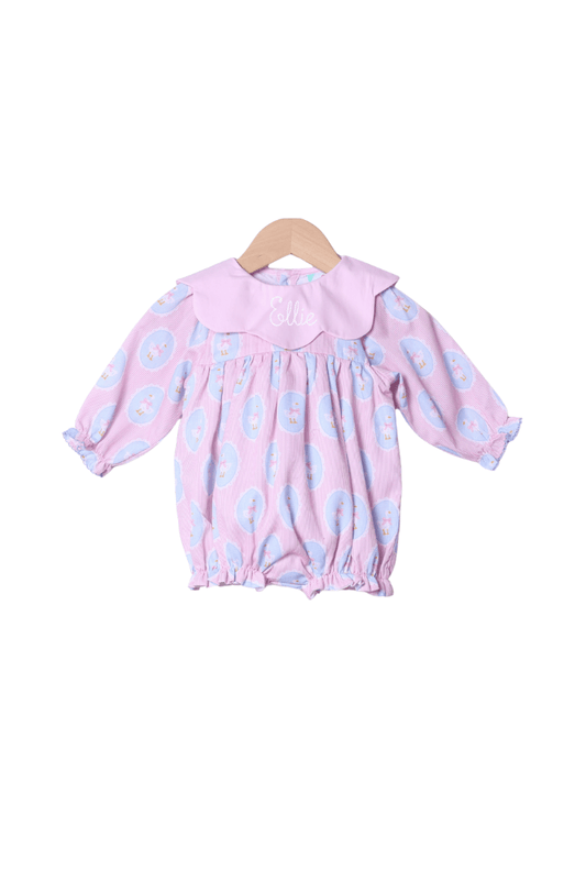 The Smocked Flamingo Apparel & Accessories Silly Goose Pink and Blue Bubble