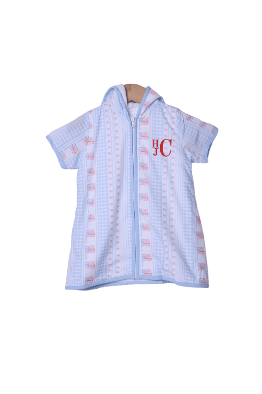 The Smocked Flamingo Apparel & Accessories Smocked American Flag Coverup