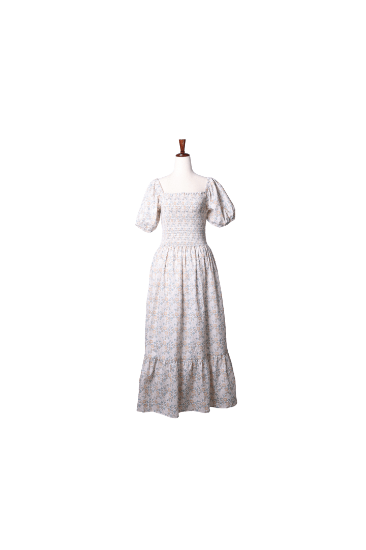 The Smocked Flamingo Apparel & Accessories Smocked Autumn Floral Mom Dress