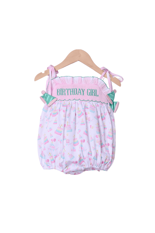 The Smocked Flamingo Apparel & Accessories Smocked Birthday Girl Party Hat Bubble