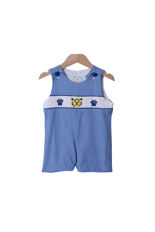 The Smocked Flamingo Apparel & Accessories Smocked Blue Wildcat Jon Jon