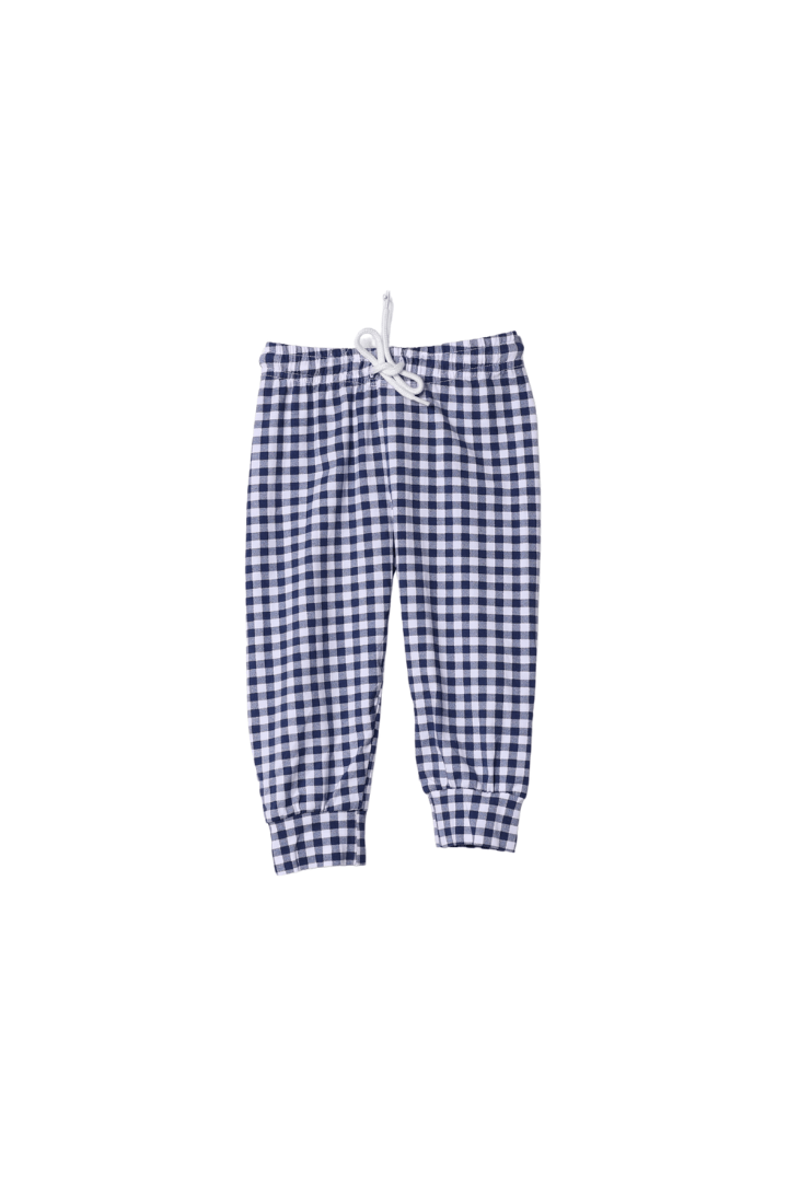 The Smocked Flamingo Apparel & Accessories Smocked Cowboy and Friends Green/Navy Gingham Set