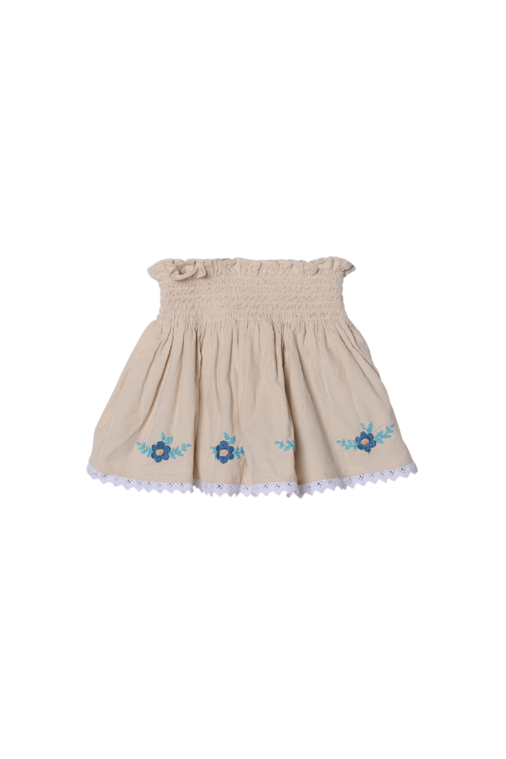The Smocked Flamingo Apparel & Accessories Smocked Fall Floral Skort Set